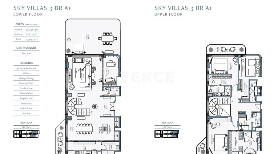 Duplex de 3 chambres à Ras Al Khaimah, UAE No. 3649 № 3