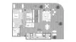 3 chambres Appartement plan d'étage «TYPE 3BR», YAS BEACH RESIDENCE