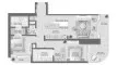 2 chambres Appartement plan d'étage «2BR», DWTN Residences
