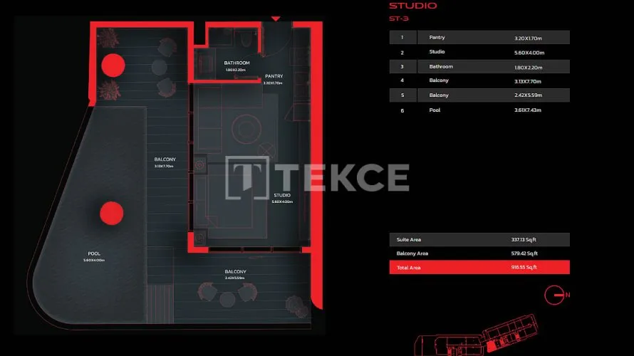 Appartement de 5 chambres à Al Marjan Island, UAE No. 4699 № 6