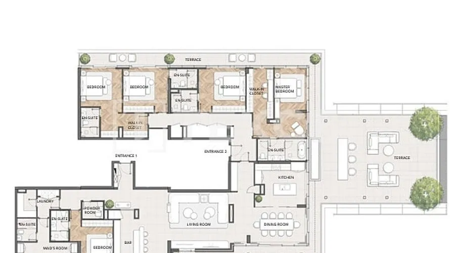 Penthouse de 4 chambres à Dubai Marina, UAE No. 4720