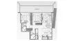 2 chambres Appartement plan d'étage «TYPE 02», Vision Iconic
