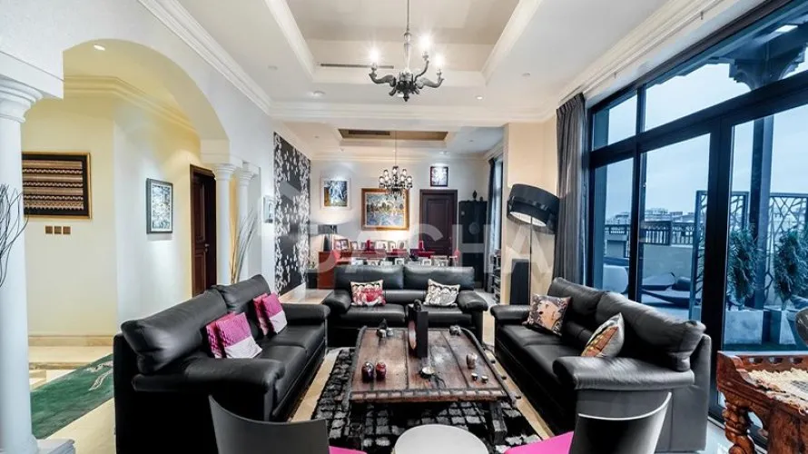 Пентхаус с 4 спальнями в  The Fairmont Palm Residences, Пальма Джумейра, Дубай, ОАЭ №3000 № 1