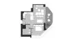 Планировка Квартиры «TYPE A» с 1 спальней в ЖК Artistry Residences