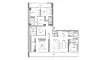 Планировка Квартиры «4BR» с 4 спальнями в ЖК W Residences Dubai Harbour Tower 2