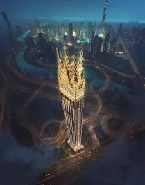 Квартира с 3 спальнями в BURJ BINGHATTI JACOB & CO RESIDENCES, Бизнес-Бэй, Дубай, ОАЭ №1145
