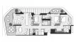 Планировка Квартиры «TYPE A» с 3 спальнями в ЖК Artistry Two Residences
