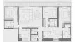 Планировка Квартиры «3BR» с 3 спальнями в ЖК EDEN HOUSE