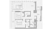 Планировка Квартиры «TYPE B3A» с 2 спальнями в ЖК Jumeirah Residences Emirates Towers