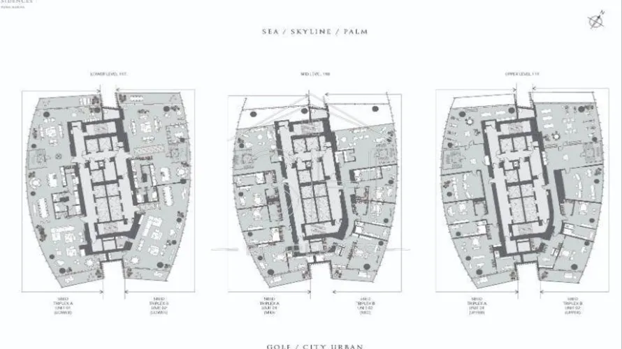 Квартира с 3 спальнями в SIX SENSES RESIDENCES, Дубай Марина, Дубай, ОАЭ №3181 № 3