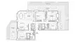 Планировка Квартиры «TYPE 4BR» с 4 спальнями в ЖК The Bristol Ramhan Island