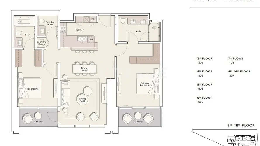 4 bedrooms apartment for sale, Business Bay, Dubai, UAE No. 2278 № 19