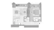 1 bedroom Apartment floor plan «1BR» in RIXOS RESIDENCES