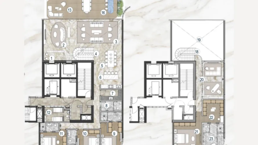 3 bedrooms penthouse for sale , Dubai, UAE No. 2458 № 4