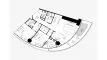 2 bedrooms Apartment floor plan «TYPE 1B» in MERCEDES-BENZ PLACES