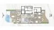3 bedrooms Penthouse floor plan «TYPE B» in CASA CANAL