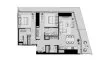 2 bedrooms Apartment floor plan «2BR» in ICONIC TOWER