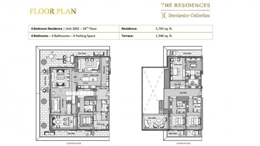 4 bedrooms duplex for sale in DORCHESTER COLLECTION, Dubai, UAE No. 642 № 8