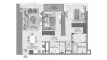 2 bedrooms Apartment floor plan «TYPE B» in Avarra by Palace