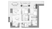 2 bedrooms Apartment floor plan «2BR» in Fairmont Residences Solara Tower Dubai