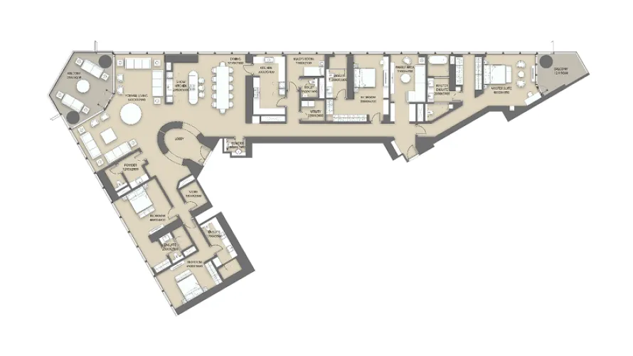 3 bedrooms penthouse for sale , Dubai, UAE No. 2436 № 6