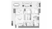 2 bedrooms Apartment floor plan «2BR» in Fairmont Residences Solara Tower Dubai