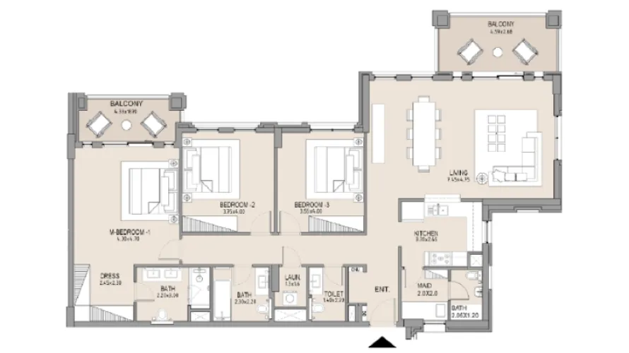 1 bedroom apartment for sale , Umm Suqeim, Dubai, UAE No. 2445 № 5