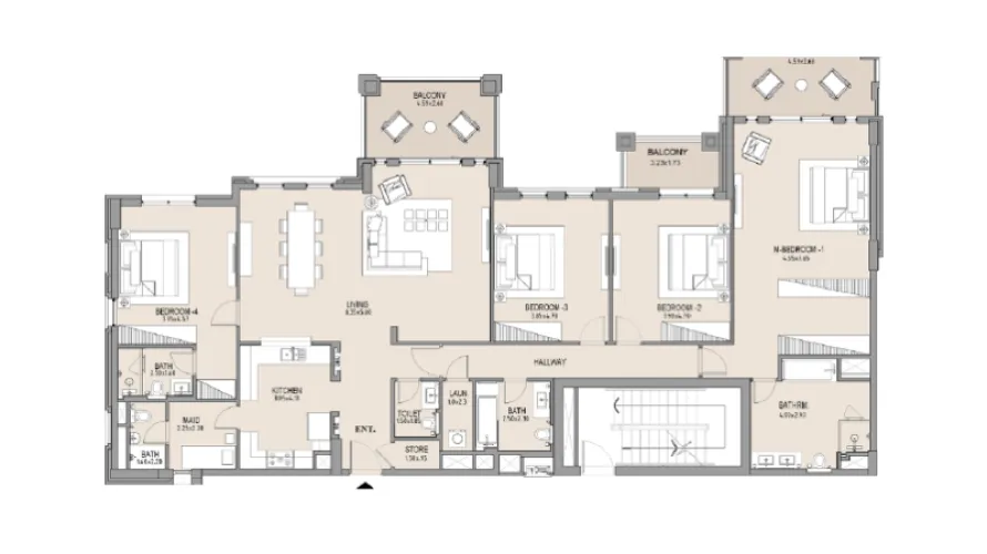 1 bedroom apartment for sale , Umm Suqeim, Dubai, UAE No. 2445 № 6