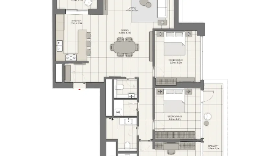 1 bedroom apartment for sale , Dubai Marina, Dubai, UAE No. 2443 № 12
