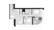 2 bedrooms Apartment floor plan «TYPE D» in Artistry Residences