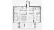 2 bedrooms Apartment floor plan «TYPE B» in KETURAH RESERVE