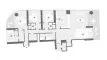 3 bedrooms Apartment floor plan «TYPE A» in SeaHeaven