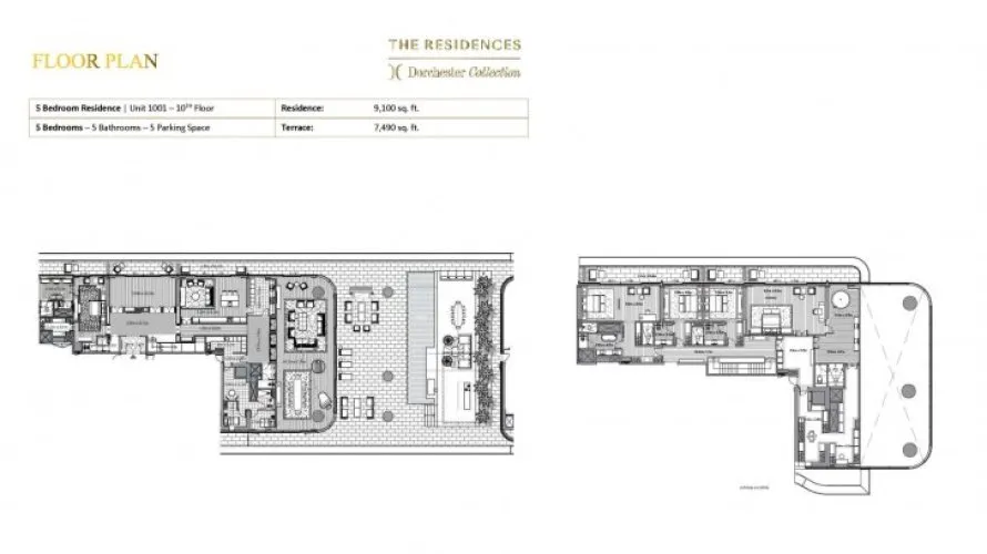 5 bedrooms penthouse for sale in DORCHESTER COLLECTION, Dubai, UAE No. 638 № 9