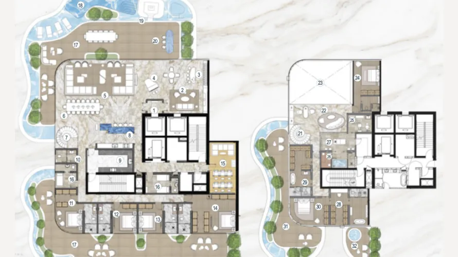3 bedrooms penthouse for sale , Dubai, UAE No. 2458 № 6