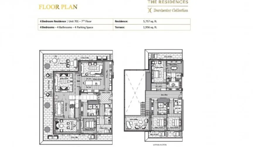 4 bedrooms duplex for sale in DORCHESTER COLLECTION, Dubai, UAE No. 641 № 9