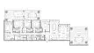 4 bedrooms Apartment floor plan «TYPE B-A» in Palm Central Private Residences