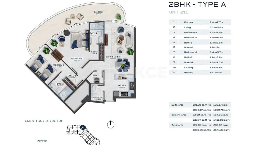 4 bedrooms apartment for sale , Al Marjan Island, Ras Al Khaimah, UAE No. 2494 № 20
