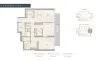 2 bedrooms Apartment floor plan «TYPE B» in THE QUAYSIDE RESIDENCES