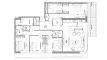 4 bedrooms Apartment floor plan «4BR» in Avior by Acube