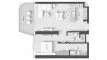 1 bedroom Apartment floor plan «TYPE A» in Portside Square
