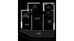 2 bedrooms Apartment floor plan «2BR» in Brabus Island