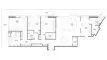 3 bedrooms Apartment floor plan «TYPE B» in Anantara Sharjah Residences