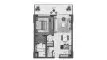 1 bedroom Apartment floor plan «TYPE A1» in The Arthouse