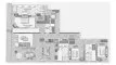 3 bedrooms Apartment floor plan «TYPE 3BR» in Mr.C Residences Downtown